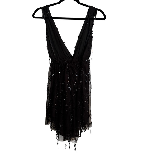 Hello Molly -Try Your Luck Black Sequin Mini Dress -Backless -Size Medium -HOCO - Picture 8 of 13